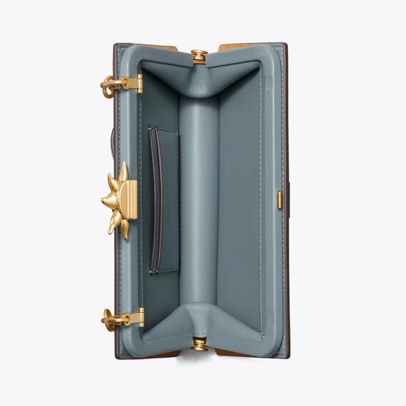 NWT TORY BURCH Fish-appliqué Frame Leather Crossbody Bag - Picture 14 of 16